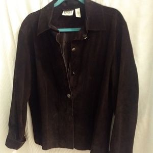 Chico's brown suede jacket